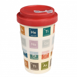 Periodic Table Bamboo Travel Mug And Lid