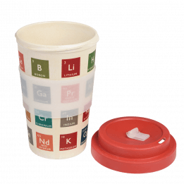 Periodic Table Bamboo Travel Mug And Lid
