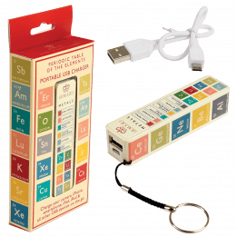 Periodic Table Usb Portable Charger