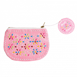 Pink Beaded Purse