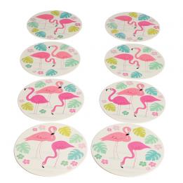 Flamingo Bay Coasters (set Of 8)
