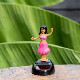 Pink Hula Dancer Solar Powered