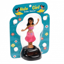 Pink Hula Dancer Solar Powered