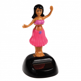 Pink Hula Dancer Solar Powered