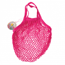 Pink Organic Cotton Net Bag