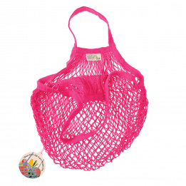 Pink Organic Cotton Net Bag