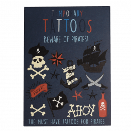 Beware Of Pirates Temporary Tattoos