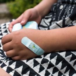 Plasters In Tin Blue Tit Design