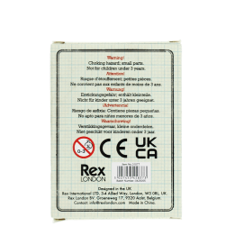 Back of Nature Trail pocket magnifying glass packaging showing safety warnings.