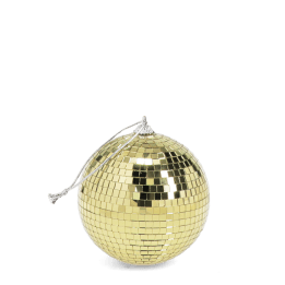 Hanging disco ball (10cm) - Gold