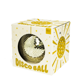Hanging disco ball (15cm) - Gold