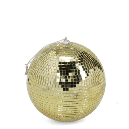 Hanging disco ball (15cm) - Gold