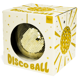 Hanging disco ball (20cm) - Gold