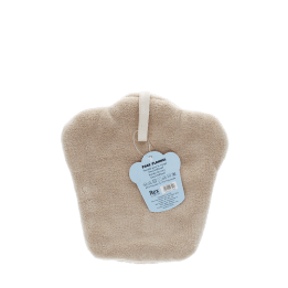 Soft flannel face cloth in a cupcake shape, designed for gentle facial cleansing.