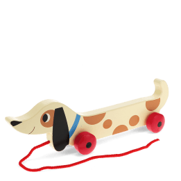 Wooden pull toy - Charlie the Sausage Dog
