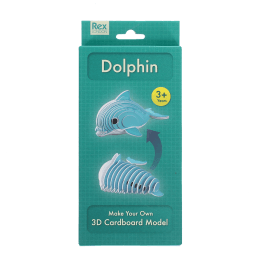 Dolphin Make Your Own 3D Cardboard Model kit in retail box