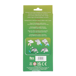 Back of Tortoise Make Your Own 3D Cardboard Model kit box with assembly instructions and barcode.