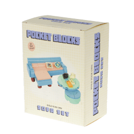 Pocket Blocks sofa set building toy in retail box