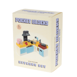 Pocket Blocks kitchen set building toy in retail box