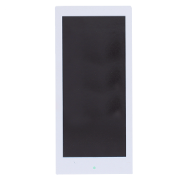 Back view of Fruit print magnetic shopping list.