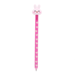 bunny erasable ink pen in pink