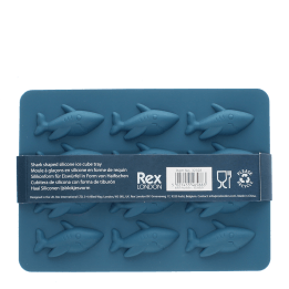 Back view of Shark-shaped ice cube tray