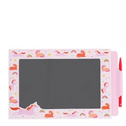 Unicorn magic slate drawing board with reusable screen and stylus pen
