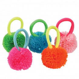 Pom Pom Hairbands (set Of 5)