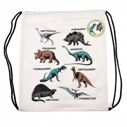 Prehistoric Land Drawstring Bag