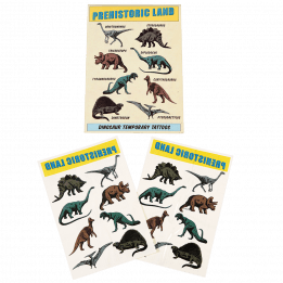 Prehistoric Land Temporary Tattoos (2 Sheets)