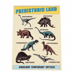 Prehistoric Land Temporary Tattoos (2 Sheets)