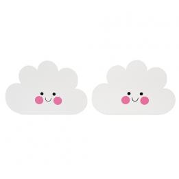 Happy Cloud Bookends (set Of 2)