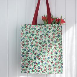 Rambling Rose Design Shopping Bag