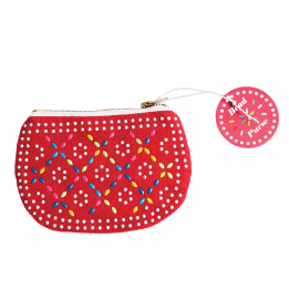 Red Beaded Purse