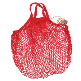 Red French Style String Shopping Bag