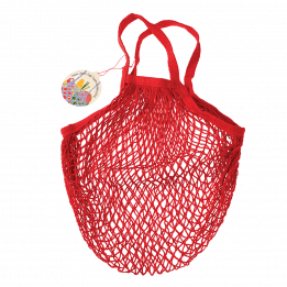 Red Organic Cotton Net Bag