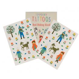 Red Riding Hood Temporary Tattoos