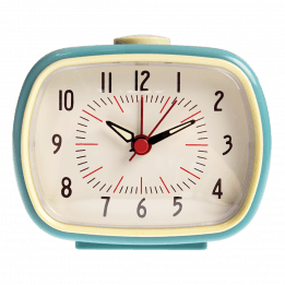 Blue Retro Alarm Clock