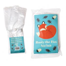 Rusty The Fox Childrens Rain Poncho