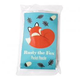 Rusty The Fox Childrens Rain Poncho