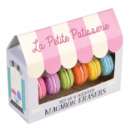 Scented Macaron Erasers (set Of 6)