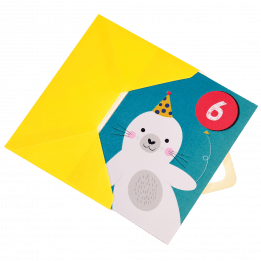 Seal 6th Birthday Card