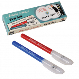 Set Of 2 Secret Agent Spy Pens