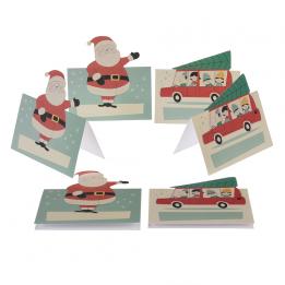 Set Of 6 Festive Family Christmas Place Settings