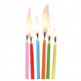 Confetti Party Candles (set Of 12)