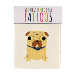 Set Of 2 Dog Temporary Tattoos