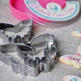 Set Of 3 Butterfly Cookie Cutters