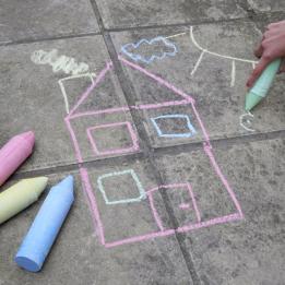 Set Of 4 Giant Playground Chalks
