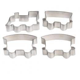 Set Of 4 Party Train Cookie Cutters