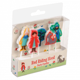 Red Riding Hood Party Candles (pack Of 5)